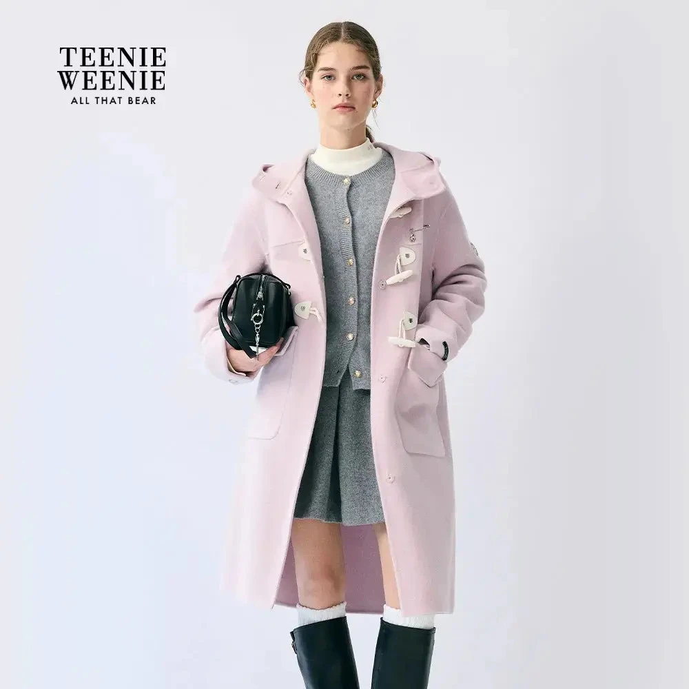 【绵羊毛 山羊绒】TeenieWeenie小熊25冬双面毛呢大衣TTJW254TC1E