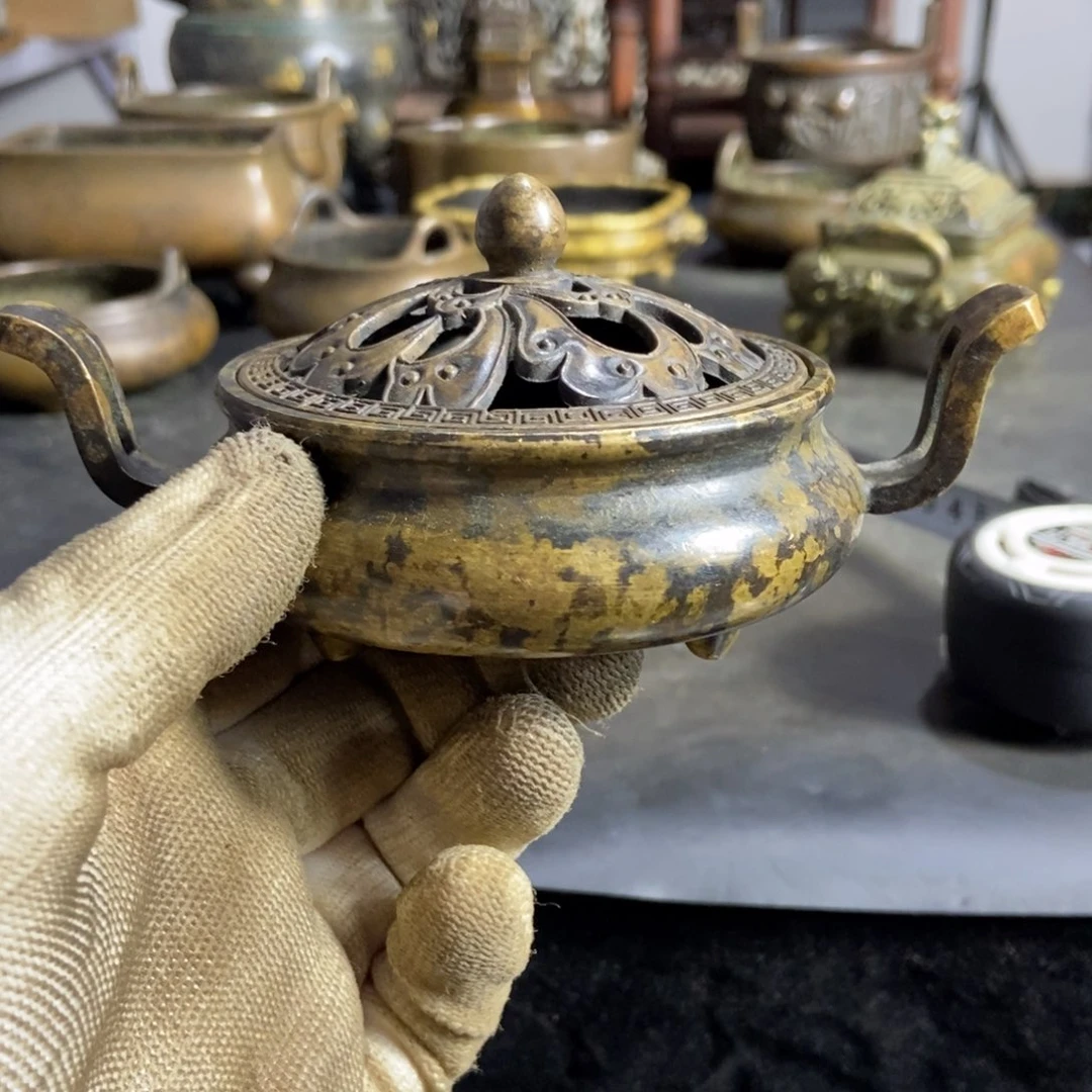 铜器工艺品摆件香炉摆件