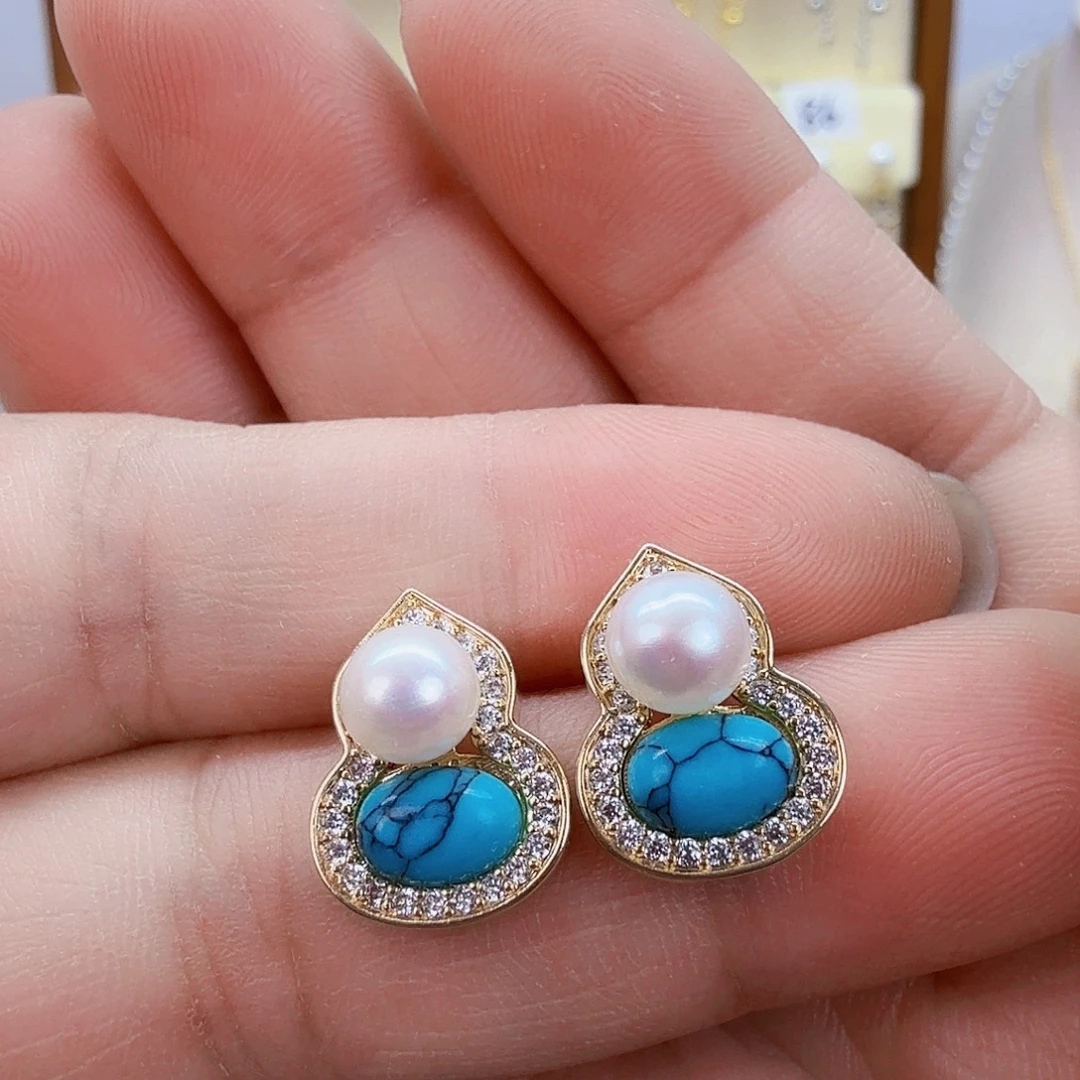 淡水珍珠未镶嵌耳饰