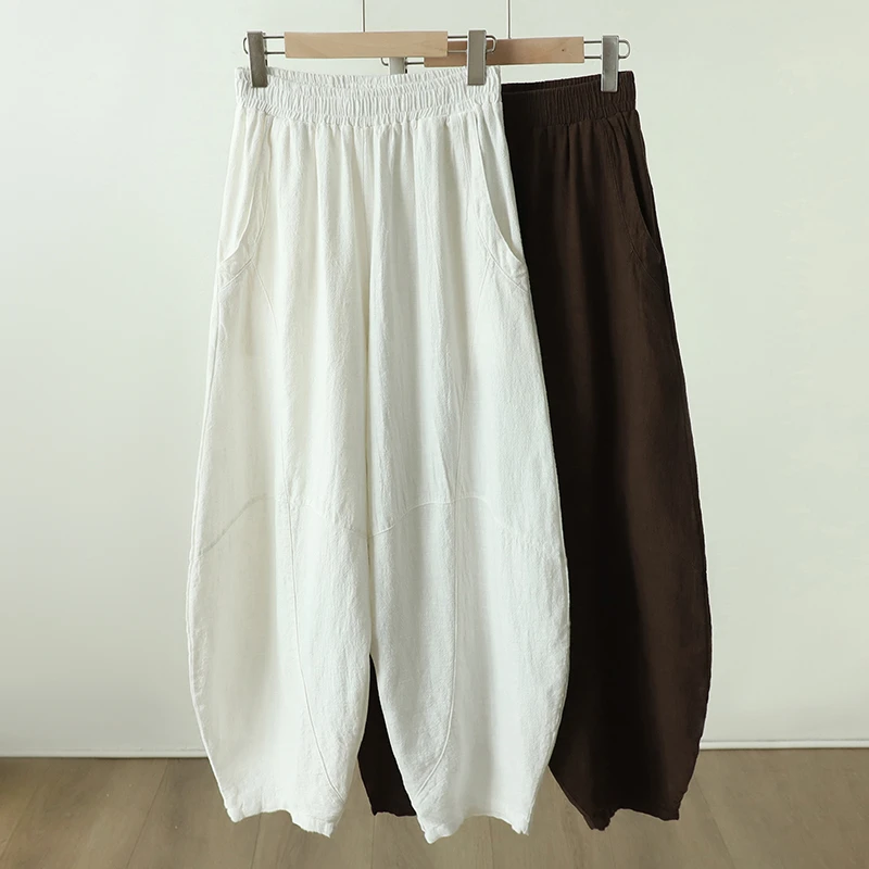 裤子女秋2025新款休闲裤宽松长裤打坐禅修太极灯笼裤
