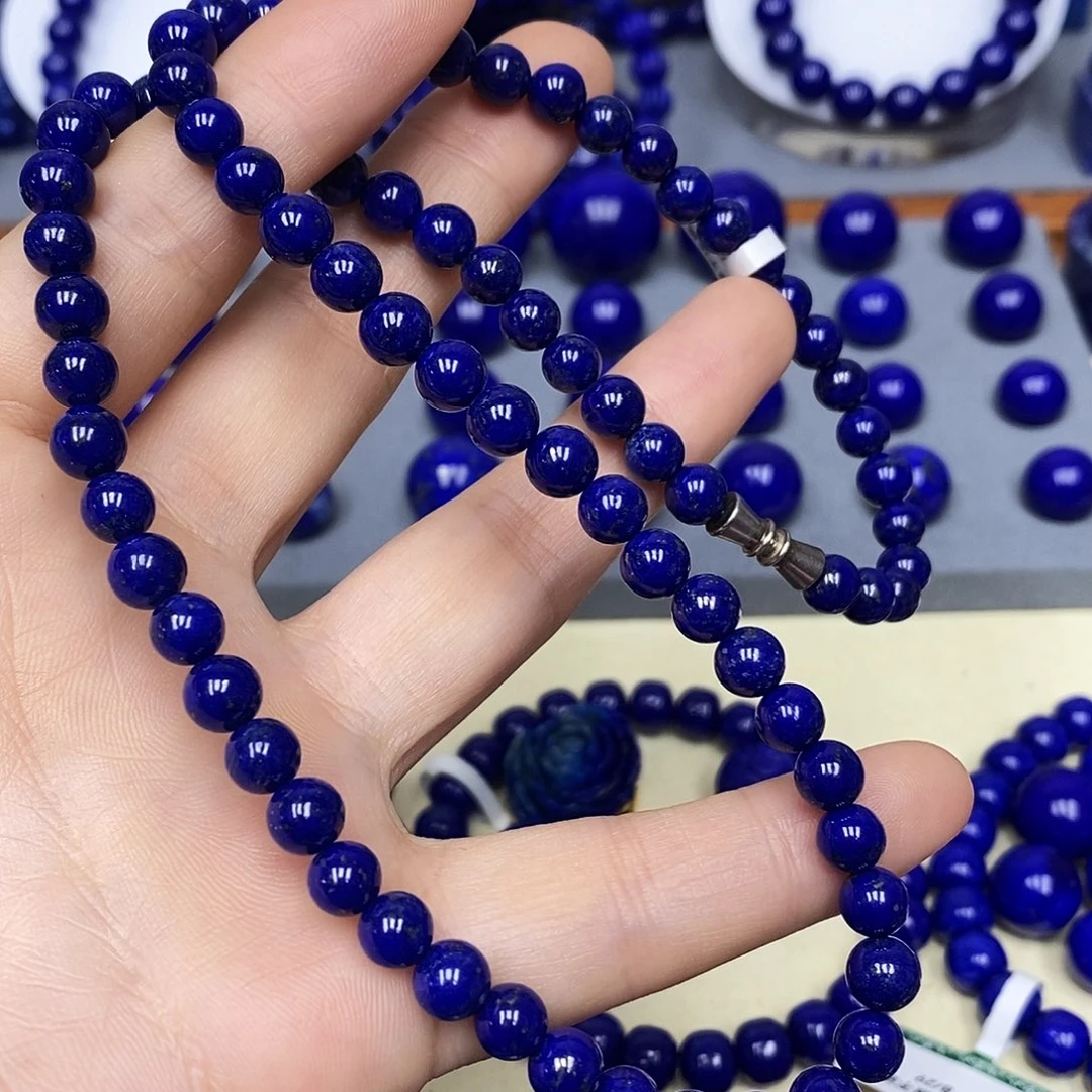 青金石未镶嵌颈饰