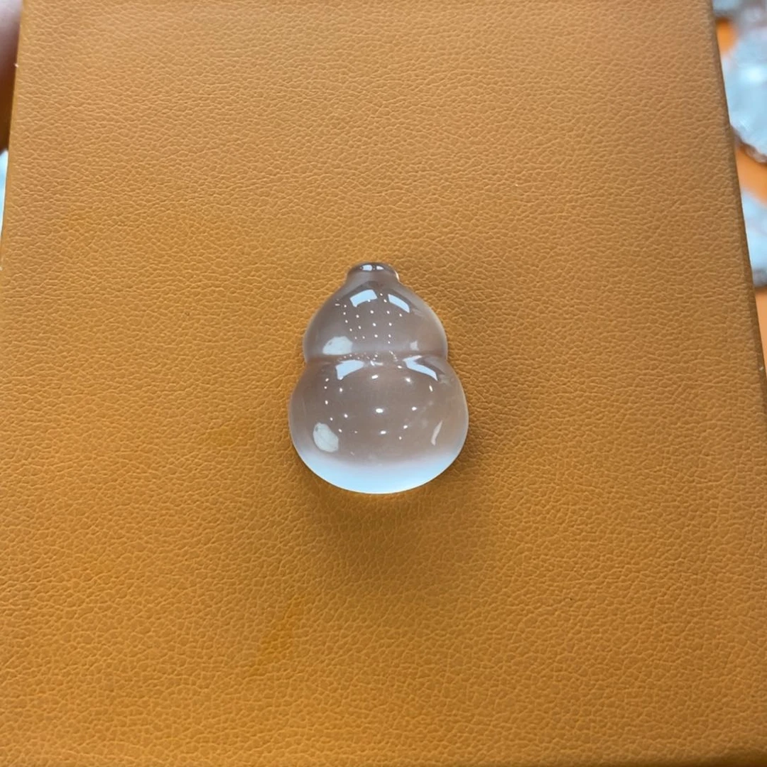 石英质玉未镶嵌吊坠(不含链)橙*猪