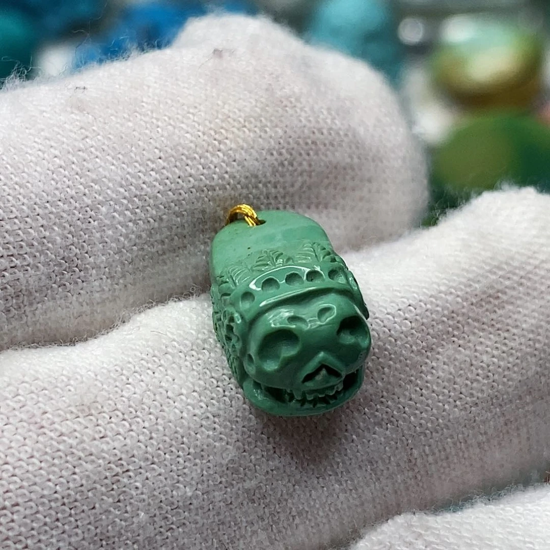 未镶嵌绿松石天然原矿 带武汉地大证书