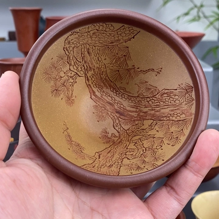 紫砂茶杯宜兴紫砂主人杯