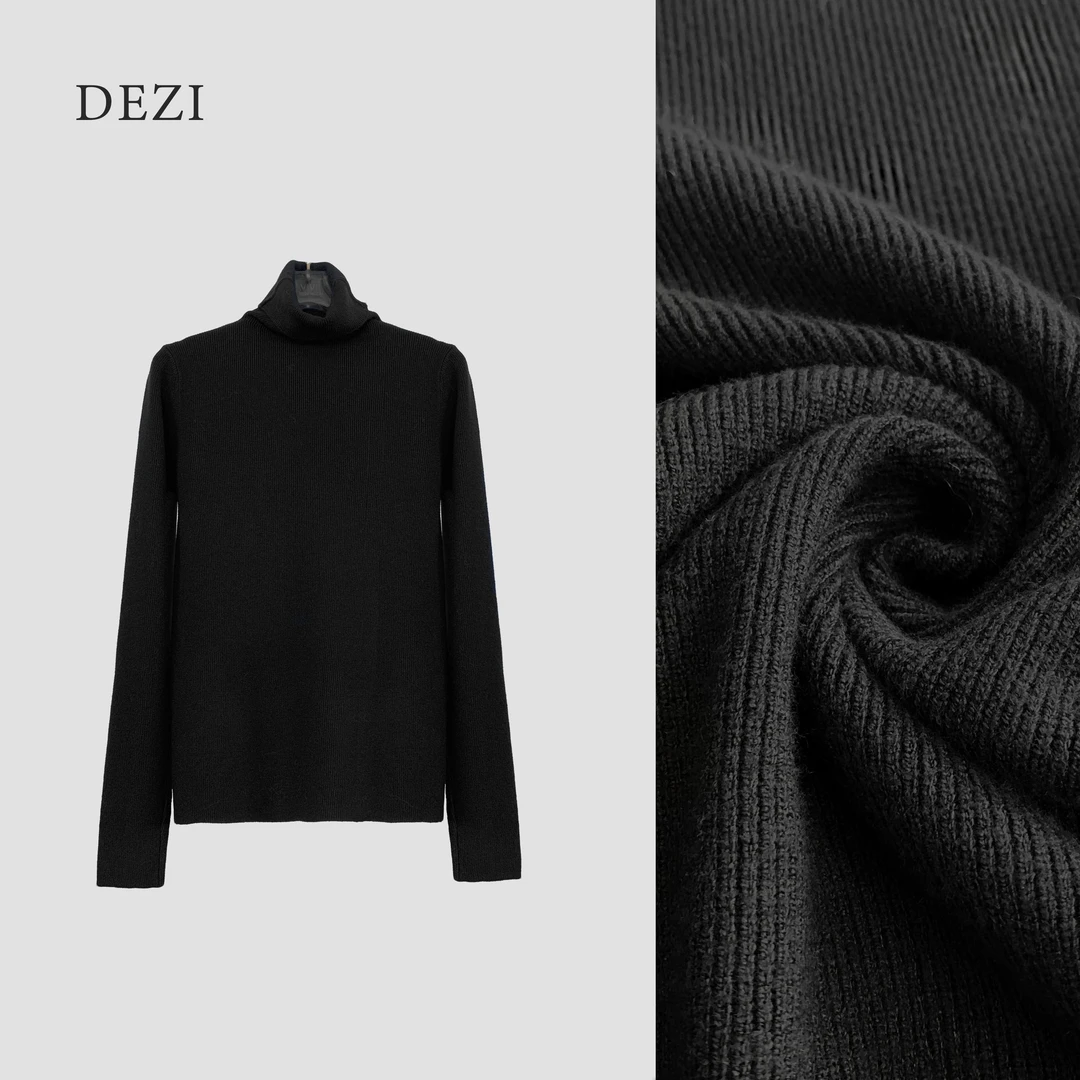 DEZI宝藏衣橱高领纯色时尚显瘦女毛衣LS2205088