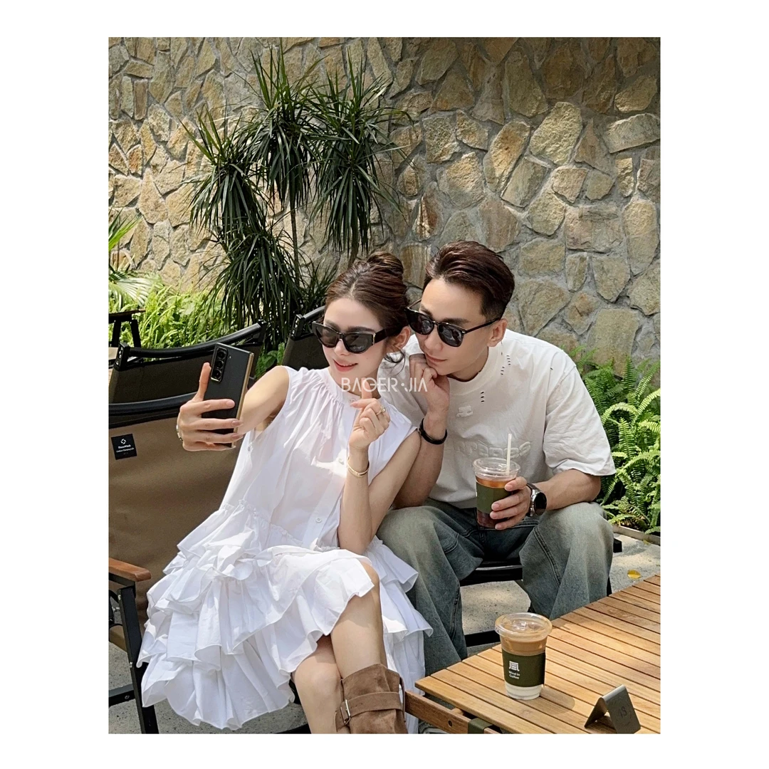 29-【潮女必备】宝儿家含幂BE40525103NS度假风荷叶边蓬松感蛋糕裙