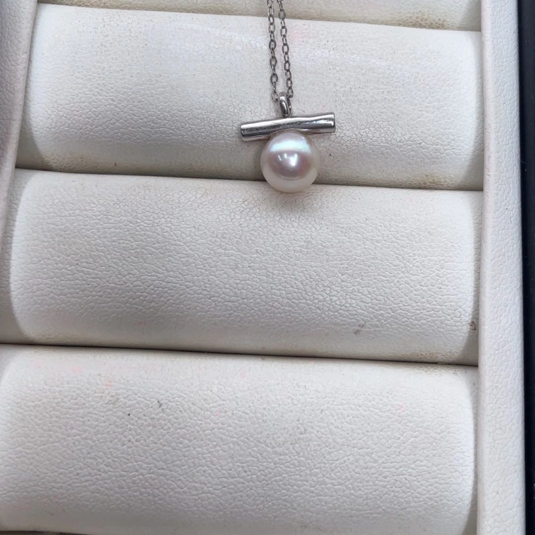 颈饰银S925镶嵌海水珍珠