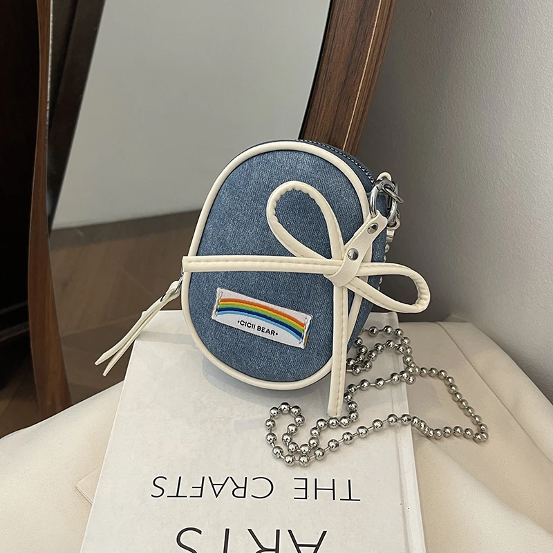 -ZSYGBB-韩版小众设计时尚迷你零钱包洋气百搭链条单肩斜挎口红包