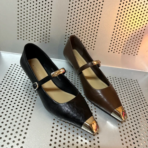 【觅而】2025春款小跟鞋