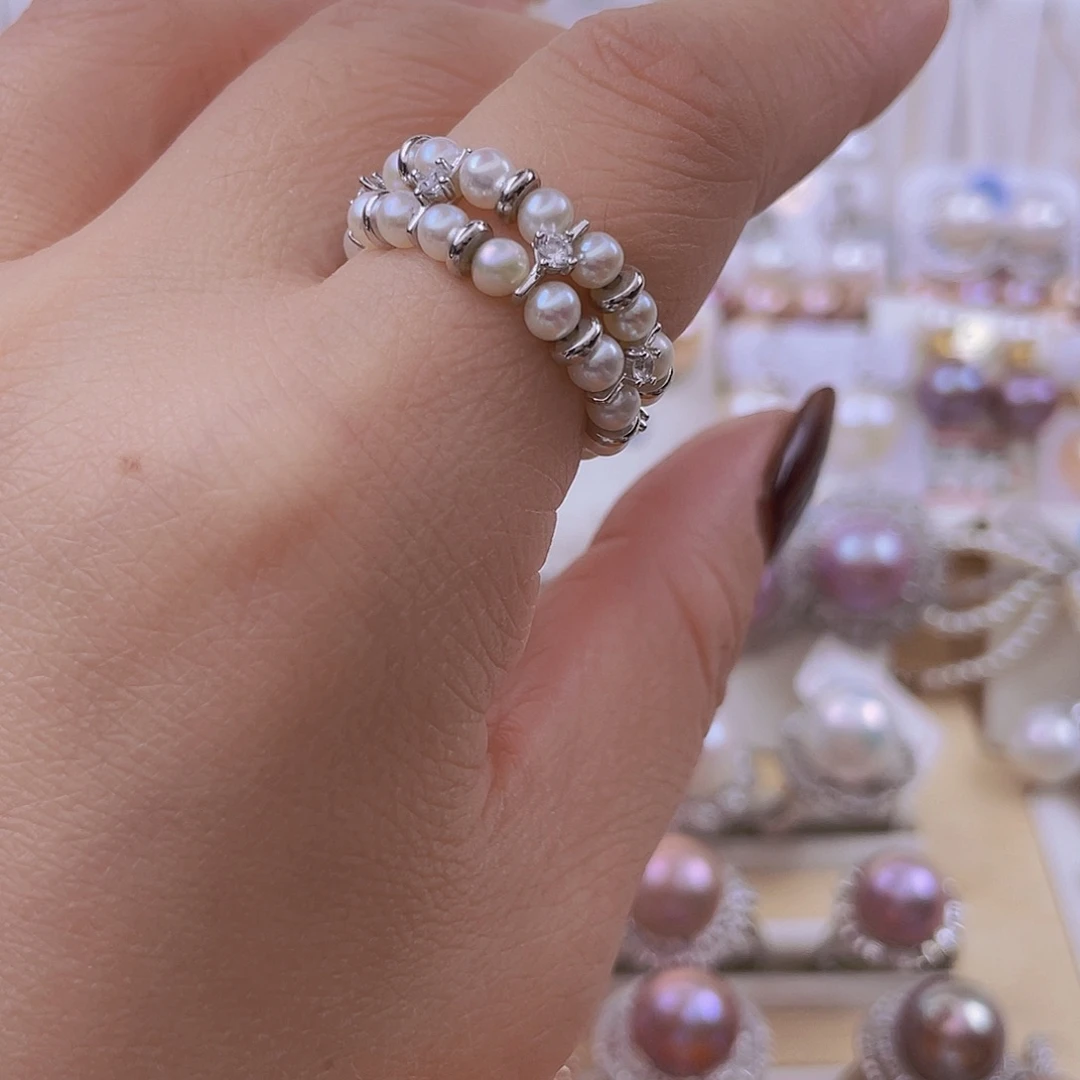 戒指未镶嵌淡水珍珠