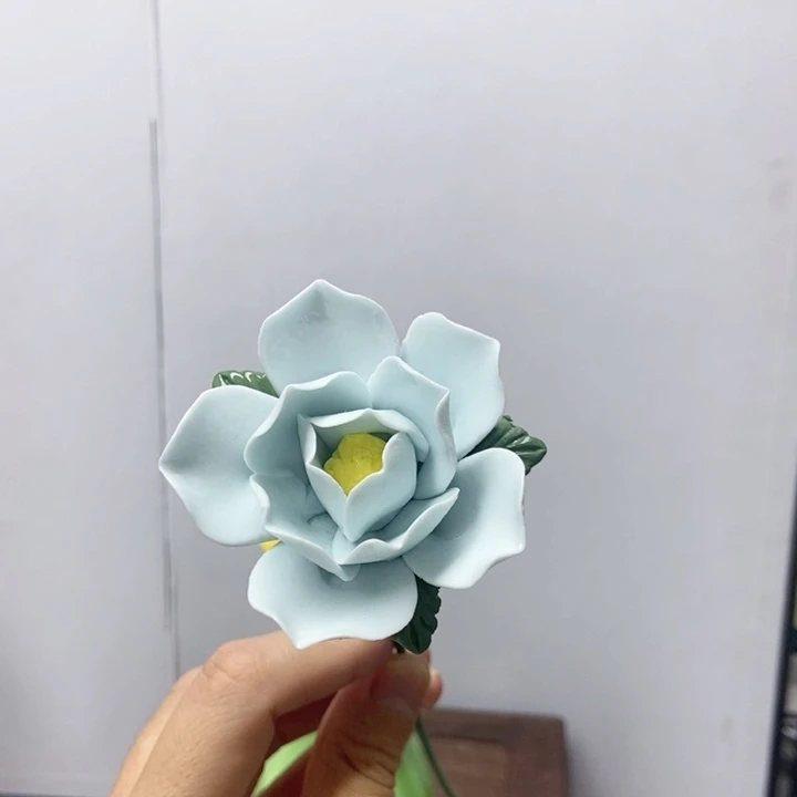 摆件手工制作陶瓷花