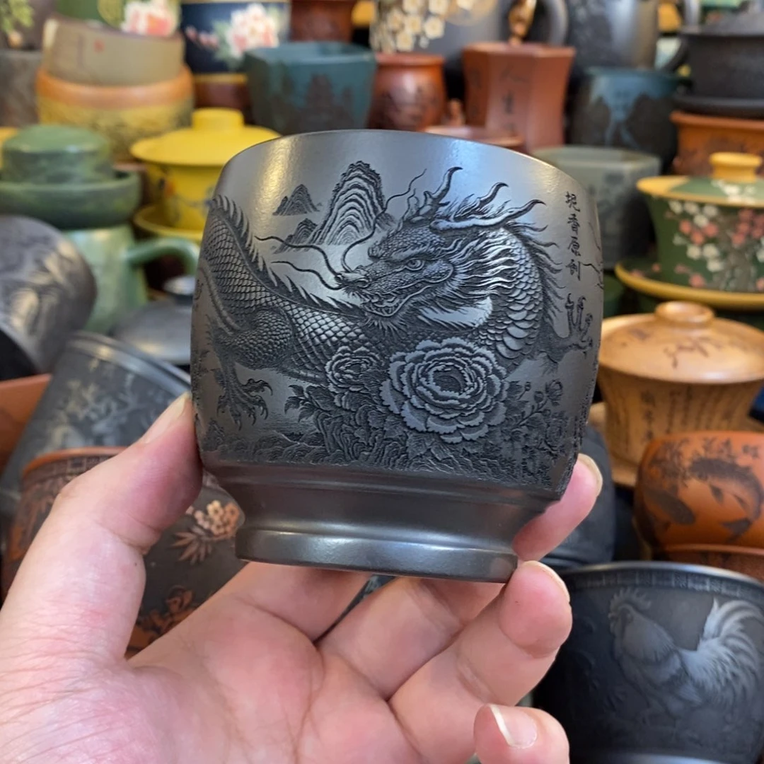紫砂公道杯宜兴全手工紫砂杯