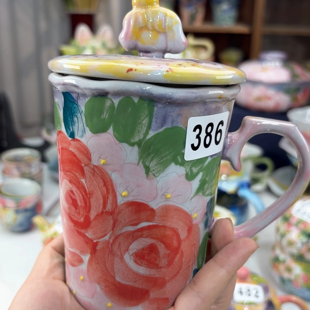 景德镇手绘高温釉下彩陶瓷茶具