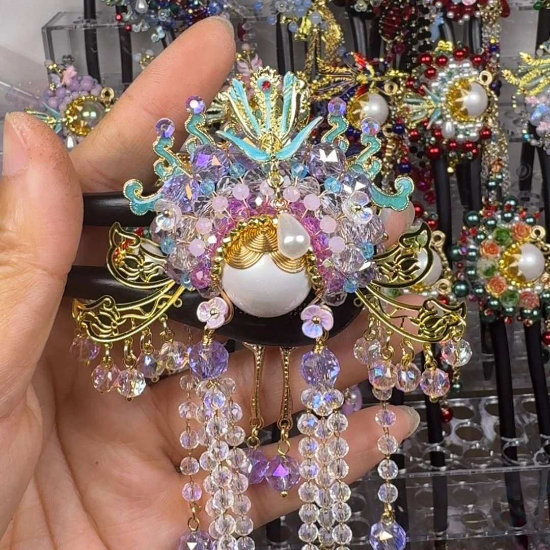 洁***古风刀马旦发簪发饰