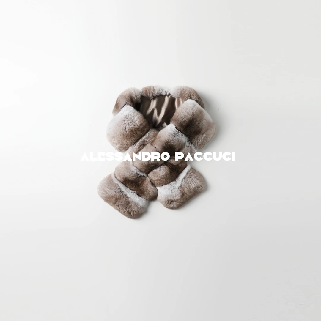 AP洛哥44229AW黑标/进口龙猫毛皮时尚百搭保暖围脖皮草