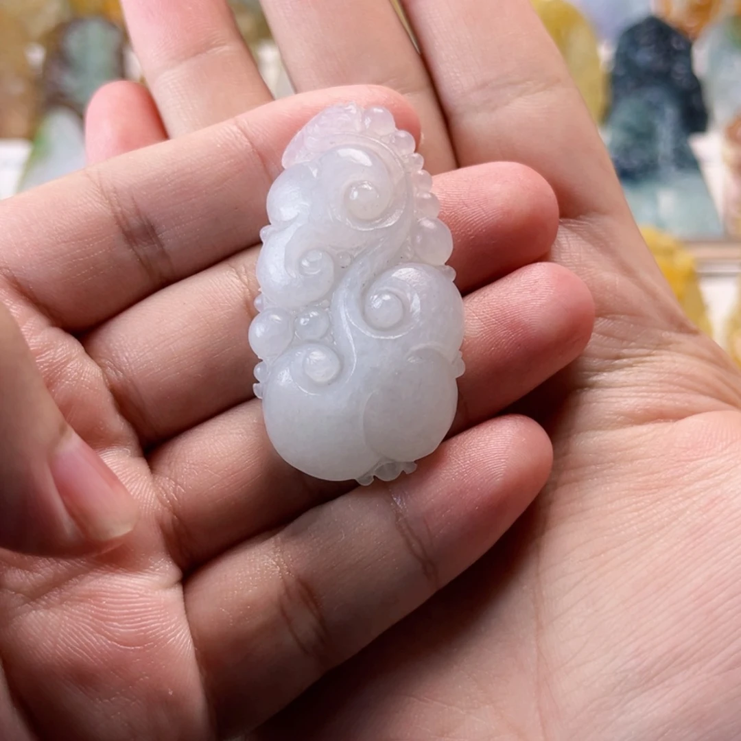 【闪购商品】定制翡翠未镶嵌爱****i如意