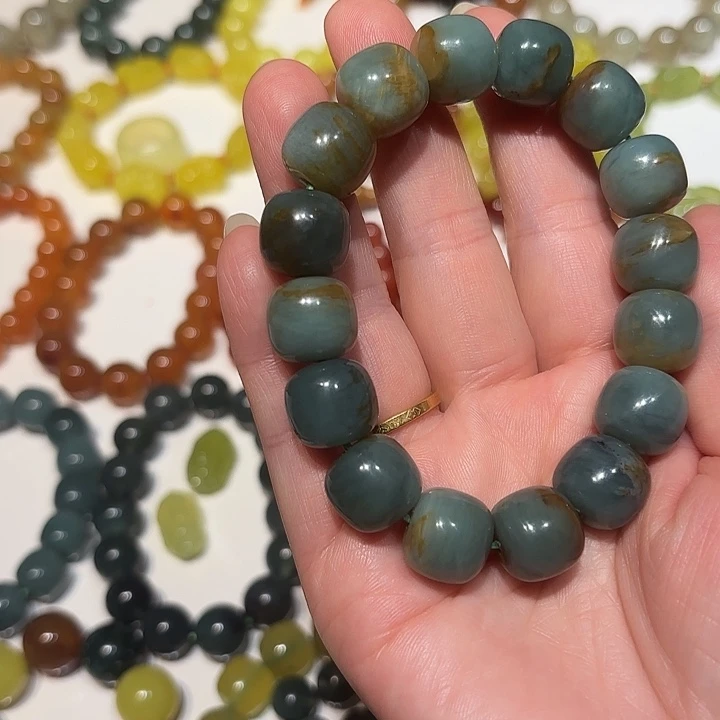 蛇纹石玉未镶嵌手串