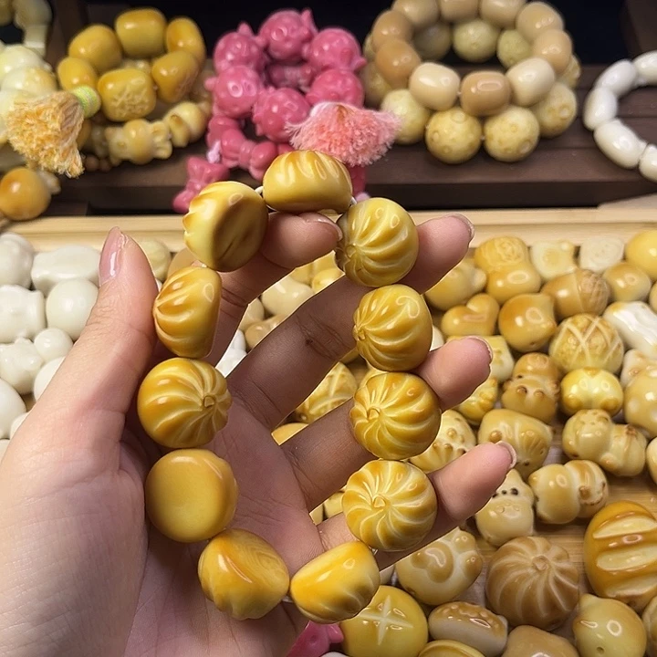 菩提根/象牙果吊坠拇指小笼包瑕疵款21