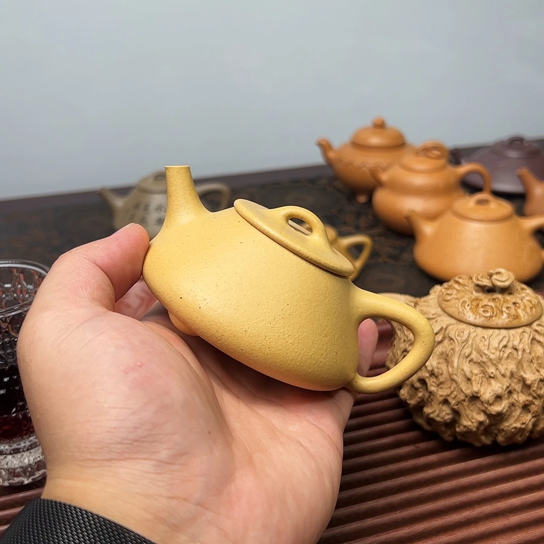 茶壶紫砂墨绿小平盖150cc完美品