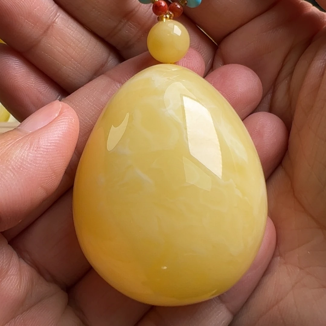 未镶嵌毛衣链蜜蜡无优化