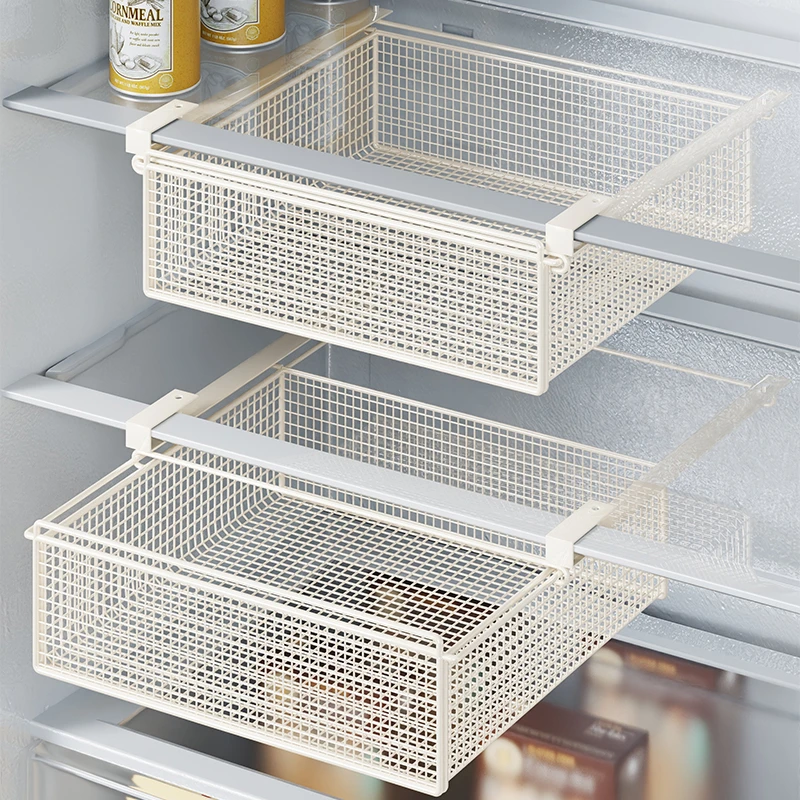 冰箱收纳盒保鲜盒蔬菜水果用冷冻挂篮储物盒整理悬挂抽屉式置物架