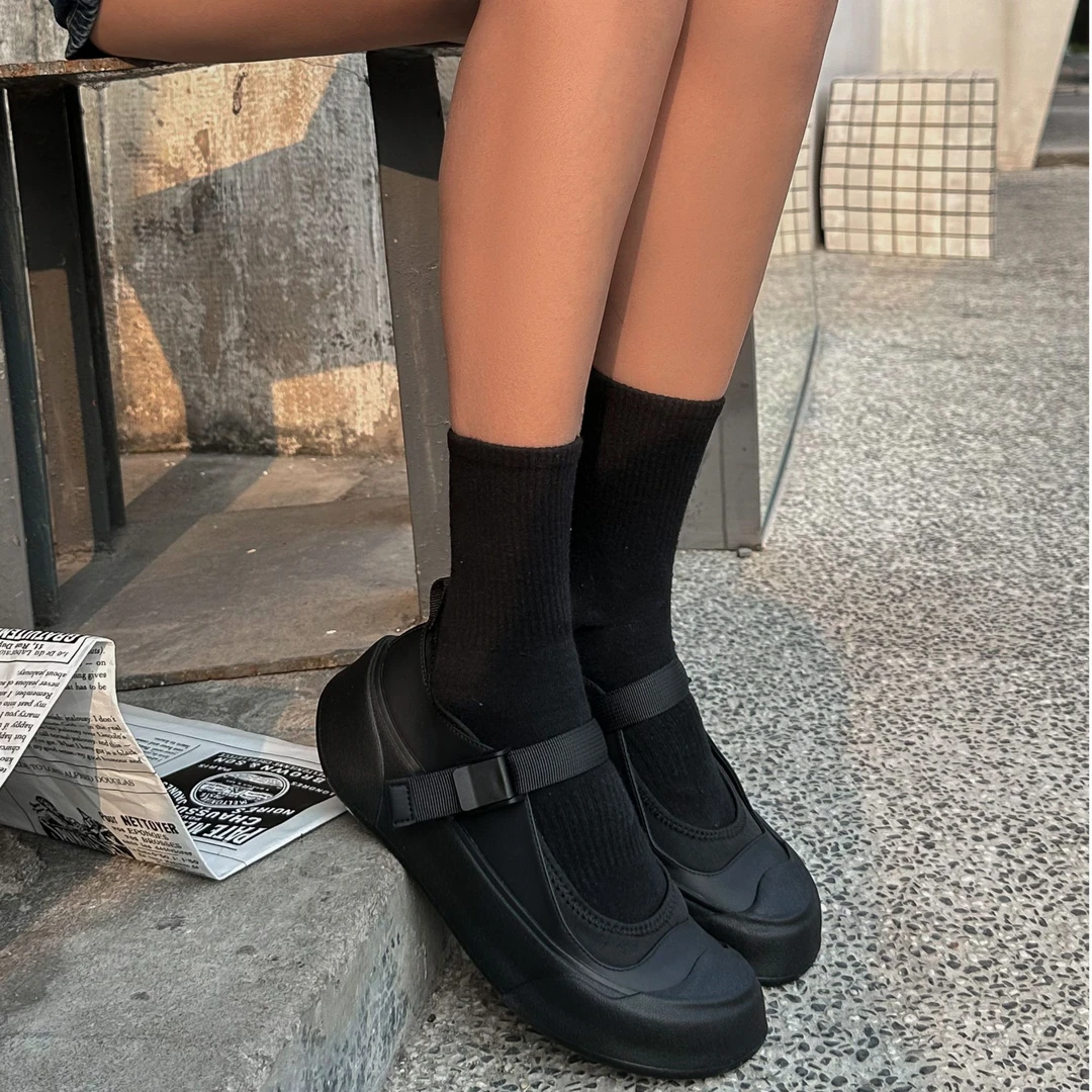 H808-19 SGIRLT WTW2025一字扣玛丽珍女乐福鞋春夏时尚百搭单鞋