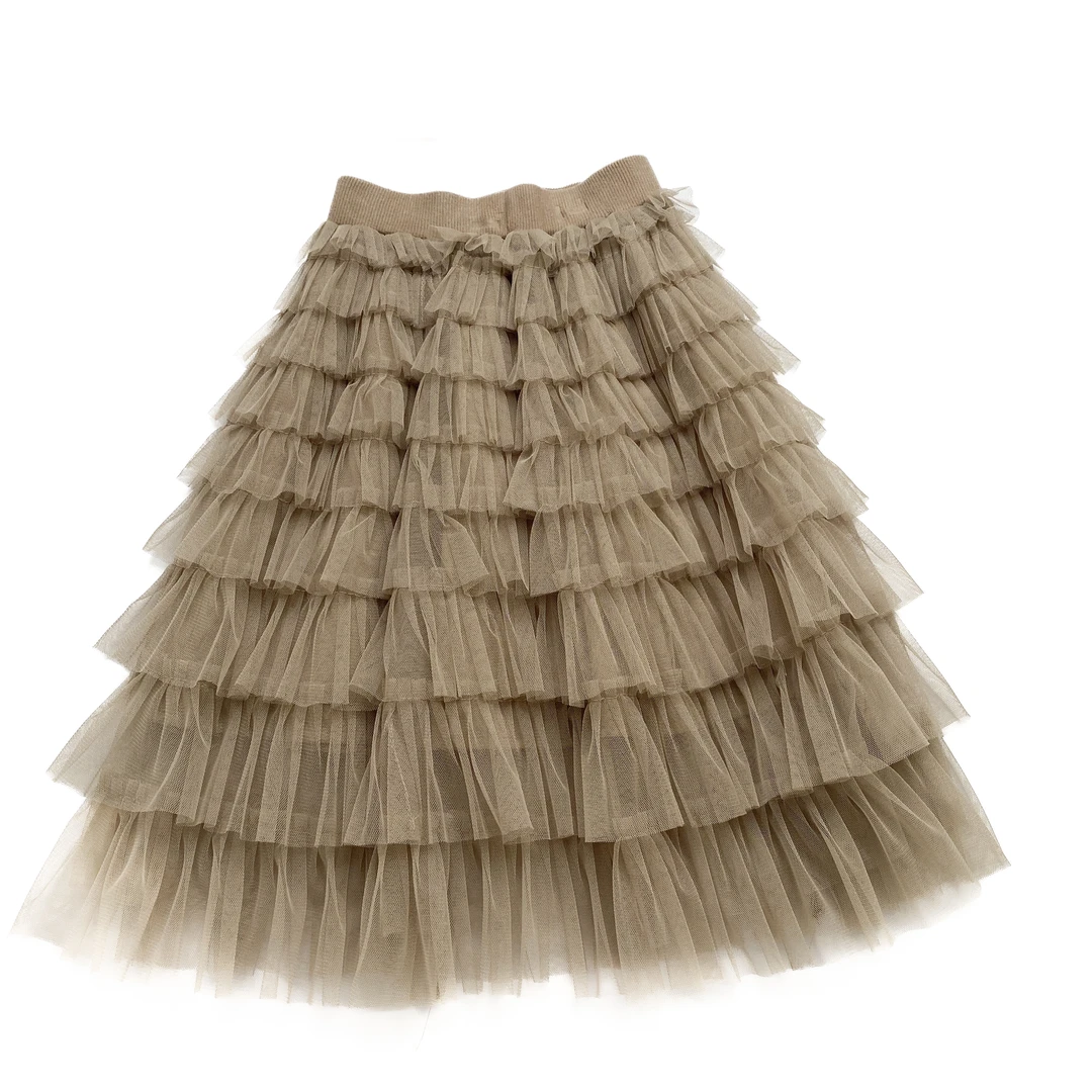 M 儿童休闲百搭时尚梭织百褶裙 25A01883