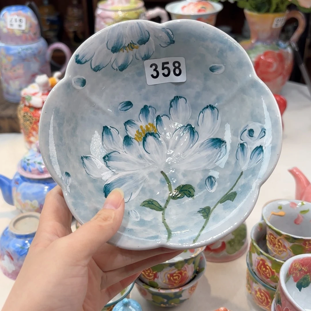 景德镇手绘高温釉下彩陶瓷茶具