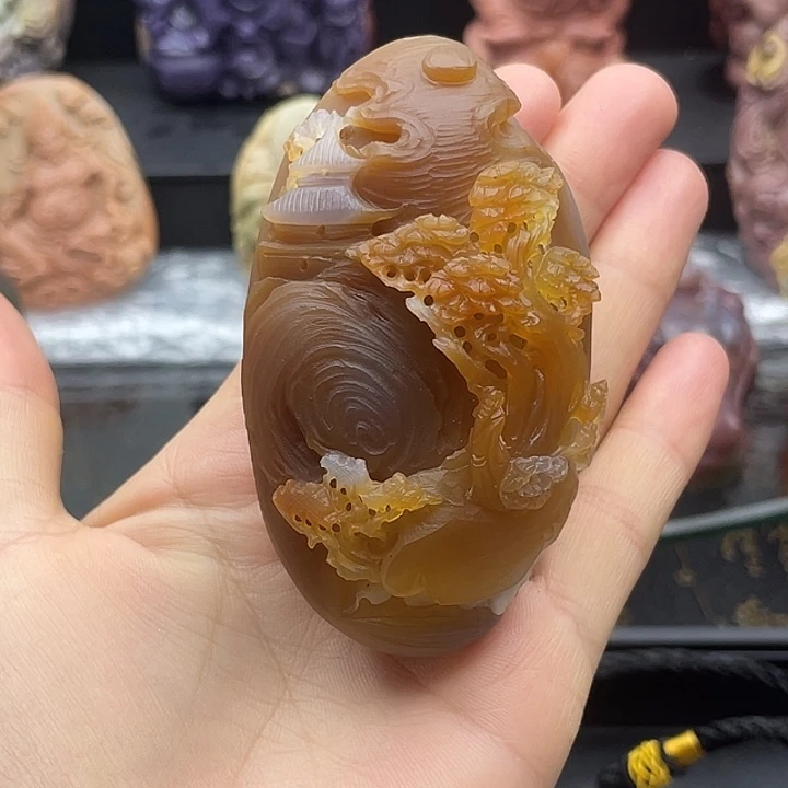 石英质玉未镶嵌手把件