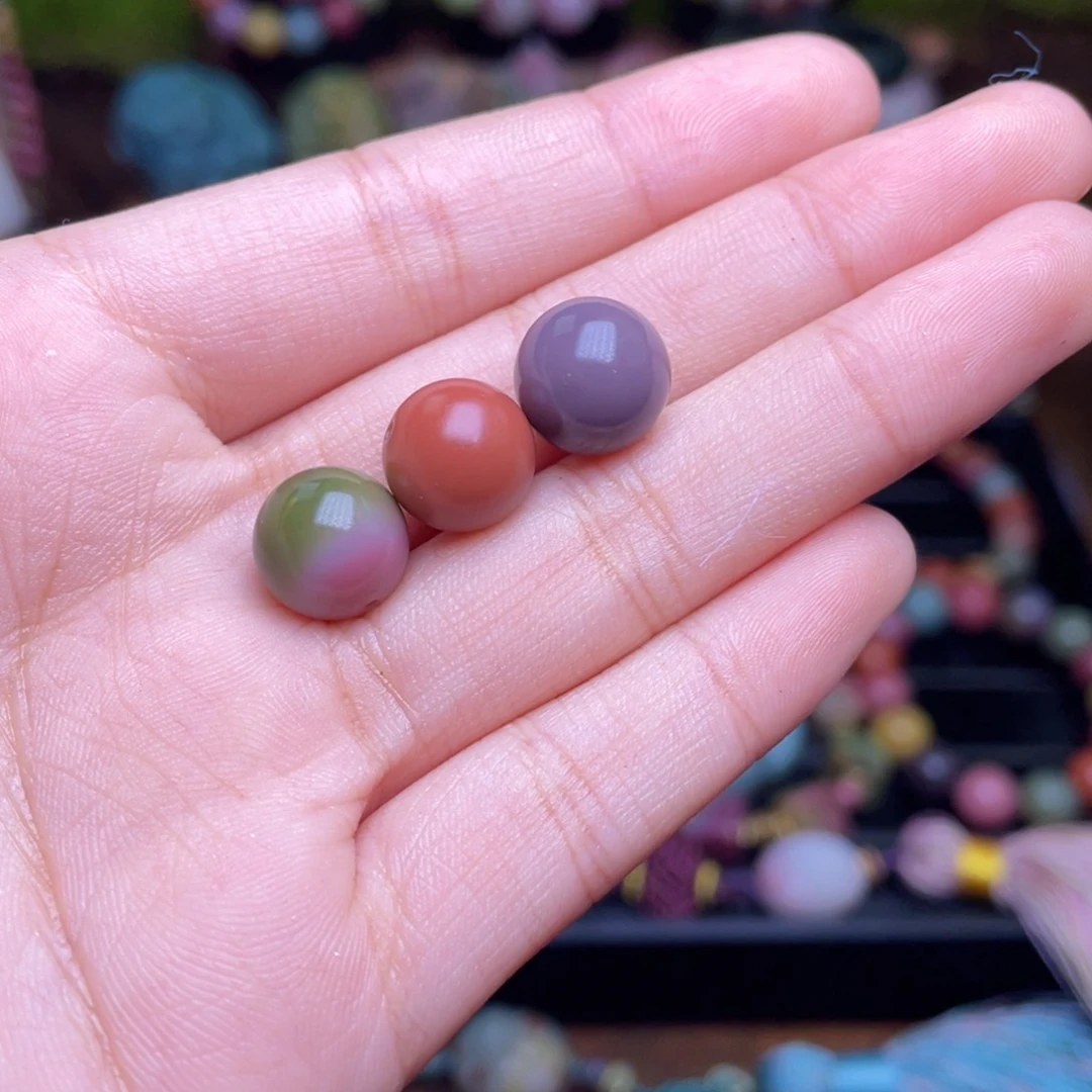 玛瑙/玉髓珠宝半成品未镶嵌彩***?盐源玛瑙高品珠