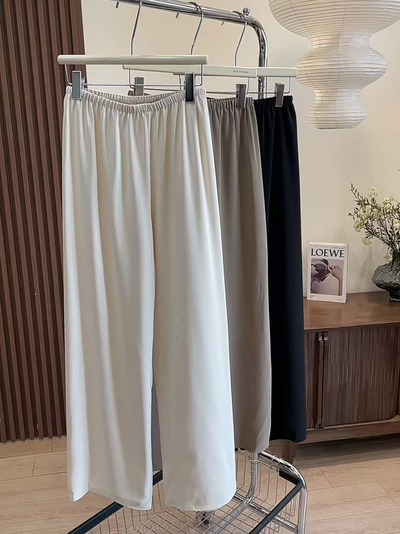 休闲裤-214松紧腰黑色净版