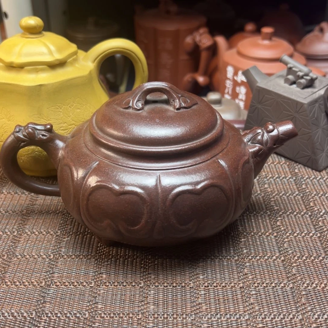 茶壶紫砂宜兴原矿紫砂壶450毫升容量