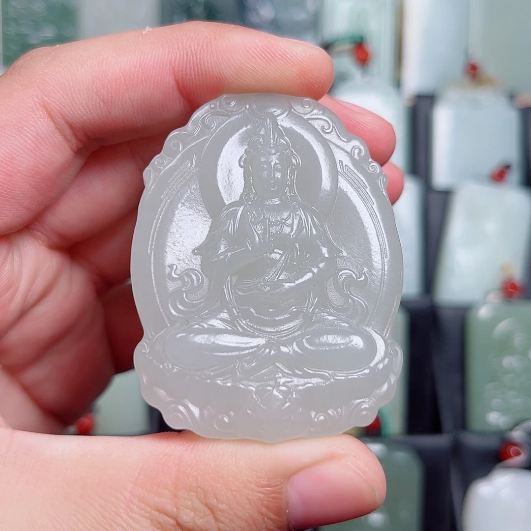 和田玉未镶嵌挂件