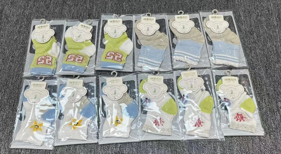 （1-2岁）柳成行宝贝夏款袜子薄款可爱607-2