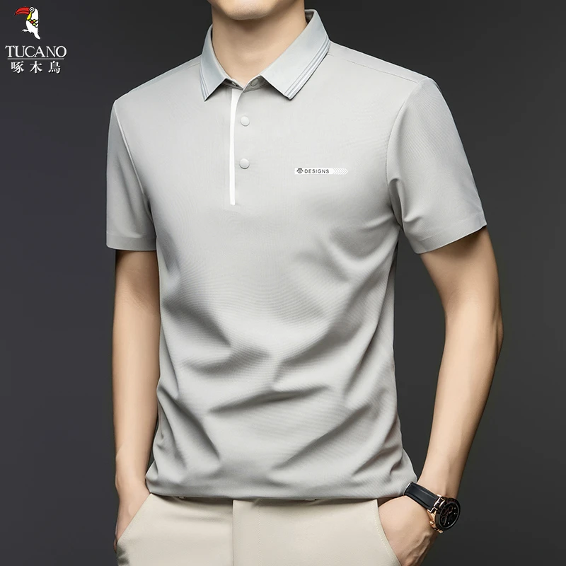 啄木鸟2025年夏季新品时尚百搭潮流基础休闲男士短袖男士T恤