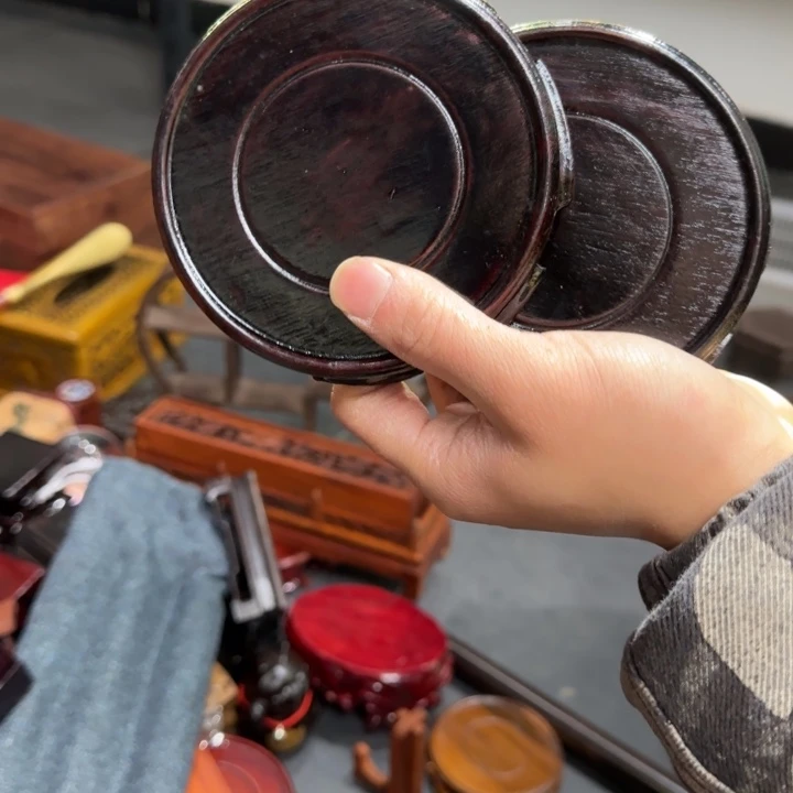 摆件橄榄核红木工艺品底座等