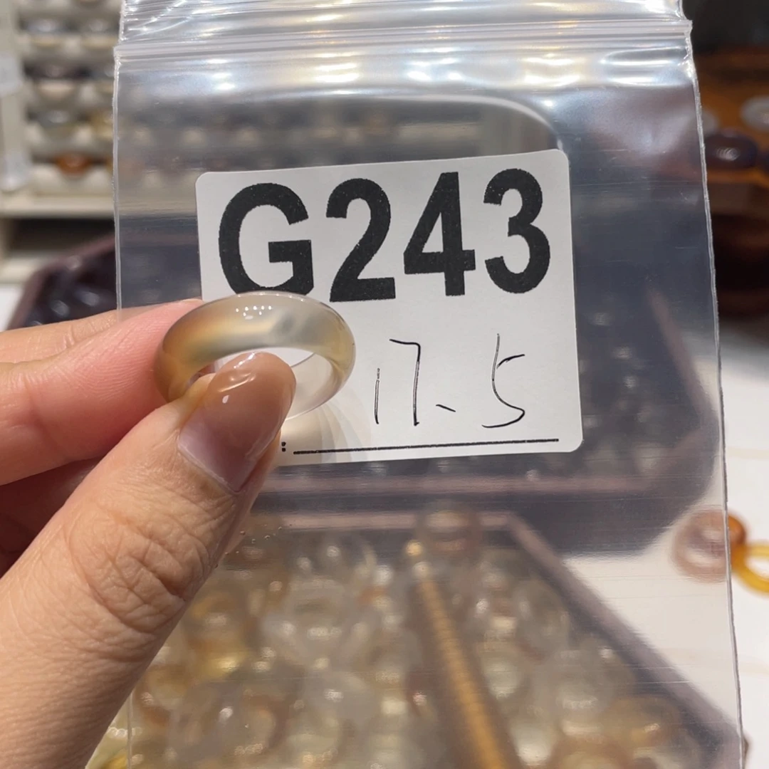 玛瑙/玉髓未镶嵌戒指243