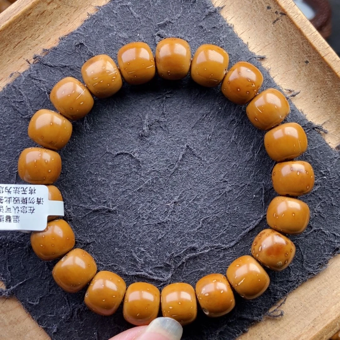 紫金鼠手串11.5mm精工近实心短轴黄金甲精品