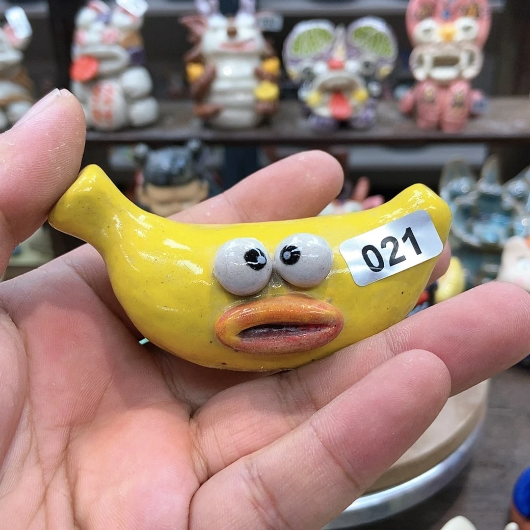 摆件直播间手工陶瓷摆件021