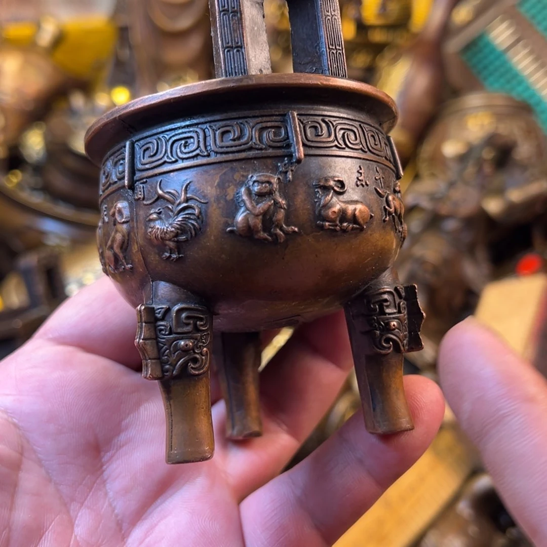 茶壶香炉铜器摆件