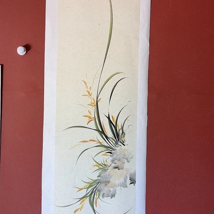 国画听兰老师花鸟