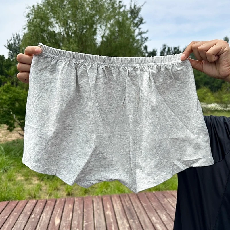 纯色透气男平角内裤大学生内裤百搭高腰男士平角运动内裤