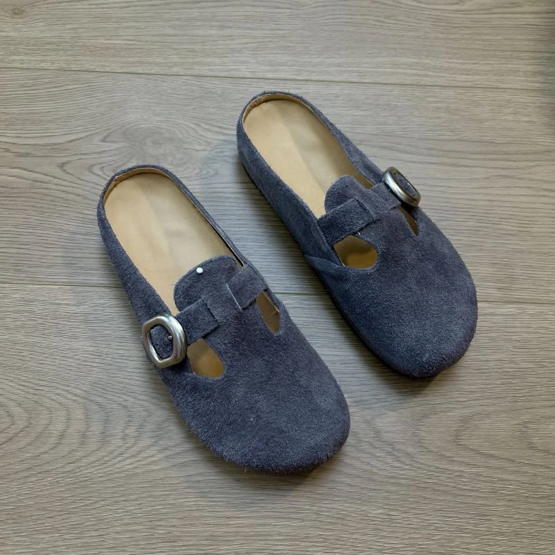 半拖鞋女款2025新款爆款懒人博肯鞋女拖鞋女鞋外穿网红高级感洋气