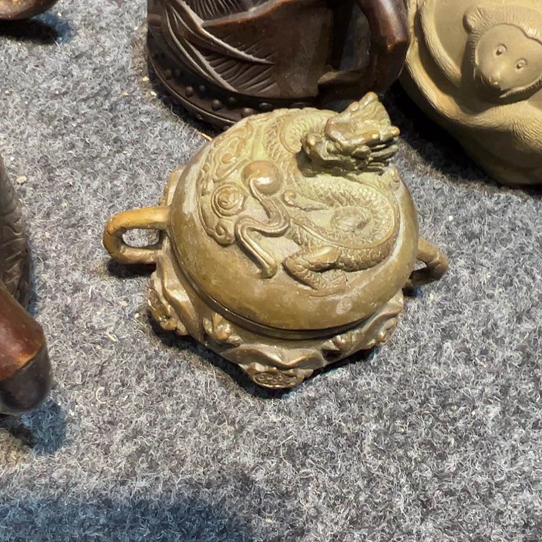 黄铜摆件，文房摆件