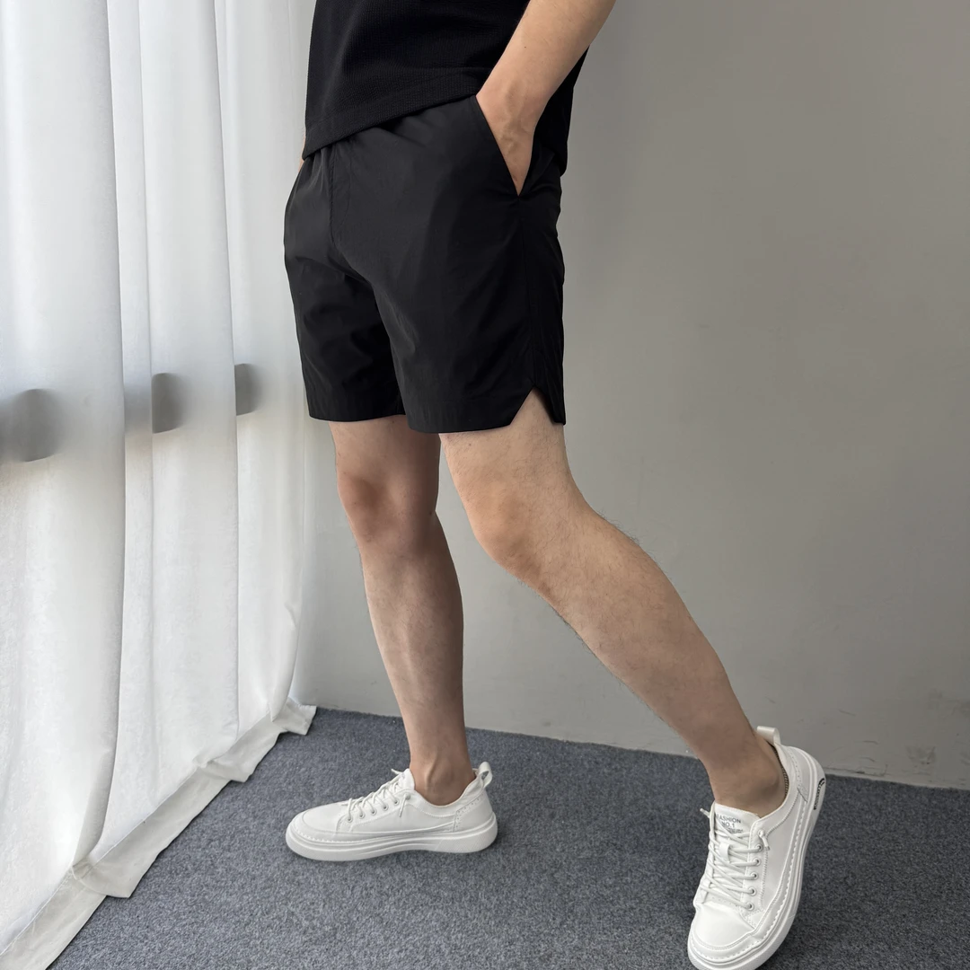 运动短裤男贴袋短裤超轻速干弹力宽松运动透气简约健身三分裤男潮