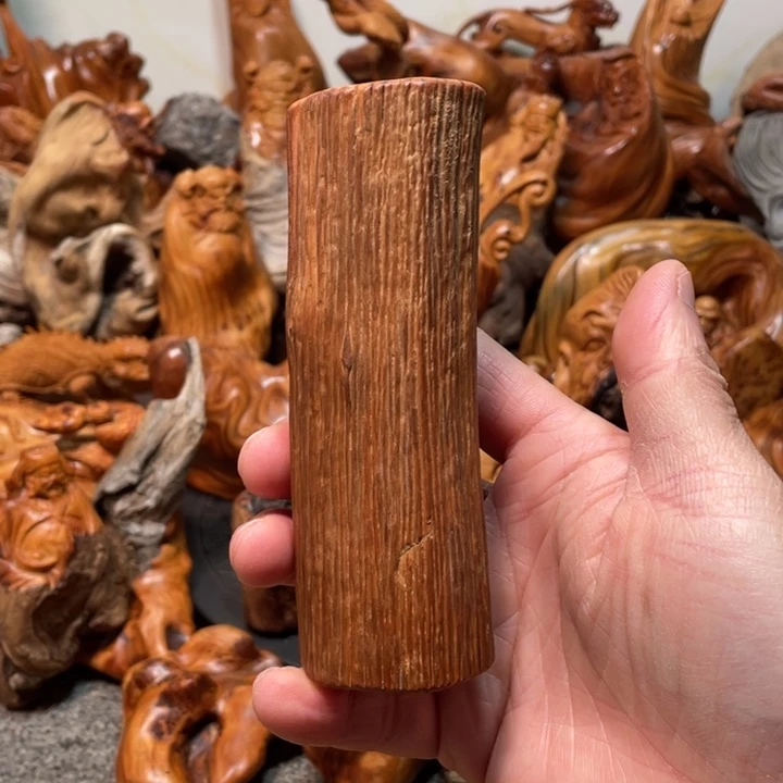 柏木原皮纹理手把件