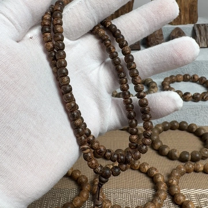 沉香手串文莱99沉鼓珠多圈沉香手串0.6规格11.8克