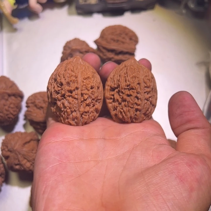 把件文玩核桃35全品蒜头