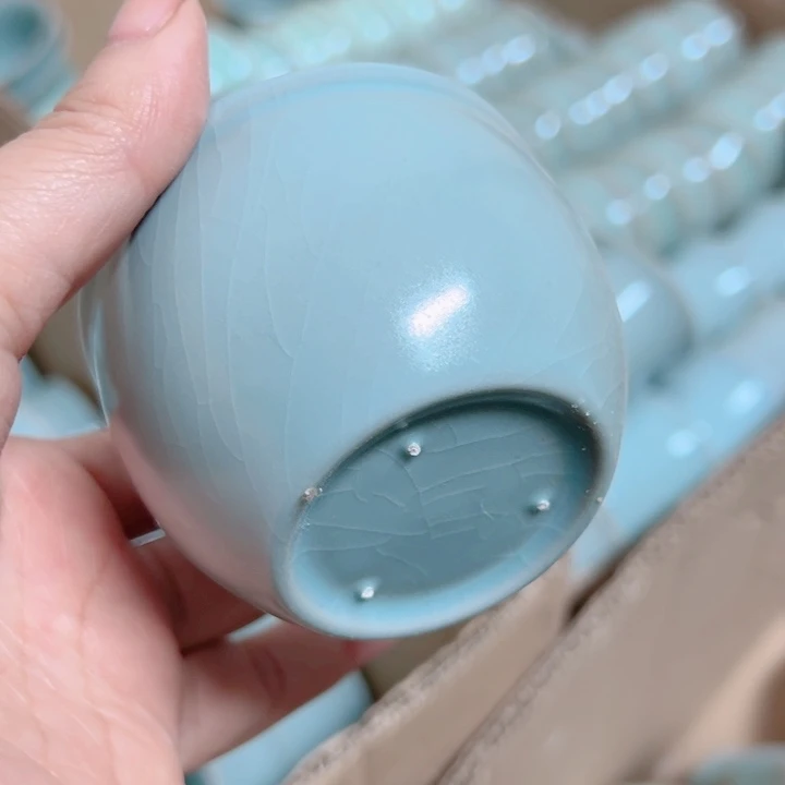 杯汝瓷原产地生产瑕品