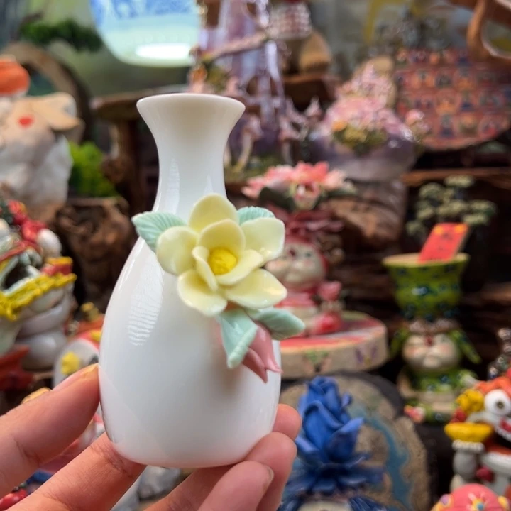 陶摆件小镇青花每日有新品